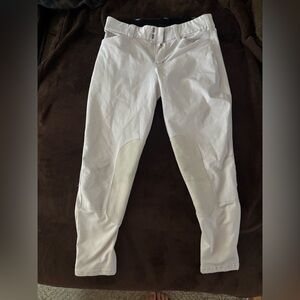 Irideon white knee patch breeches. Size 28.